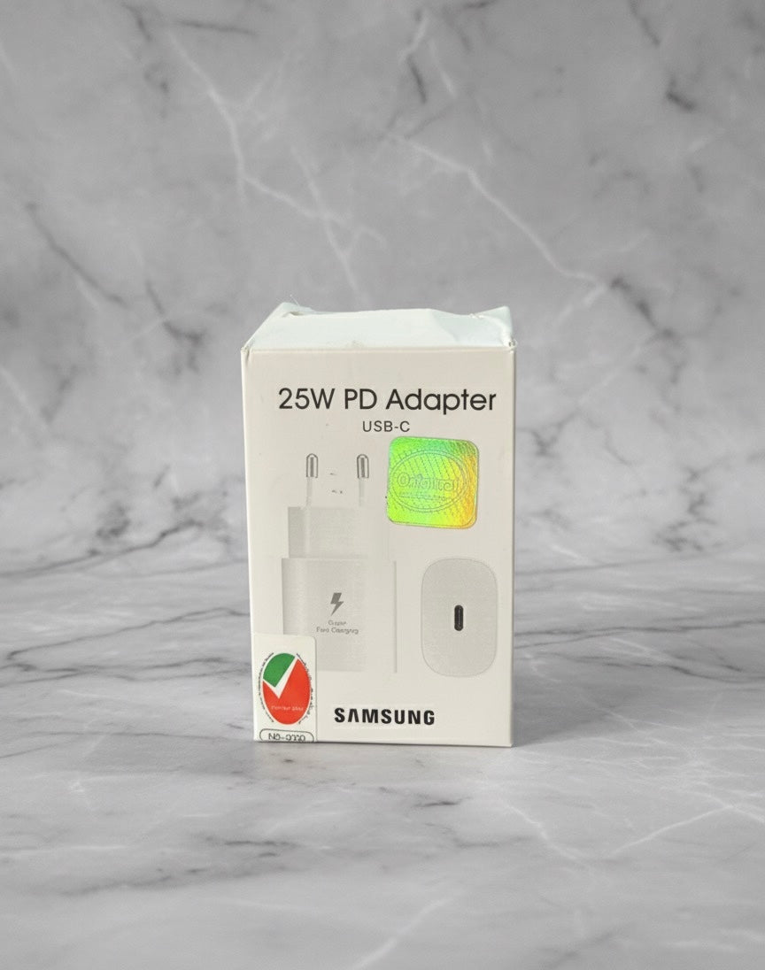 Samsung 25W PD Power Adapter (USB-C) – Super Fast Charging, Compact & Reliable