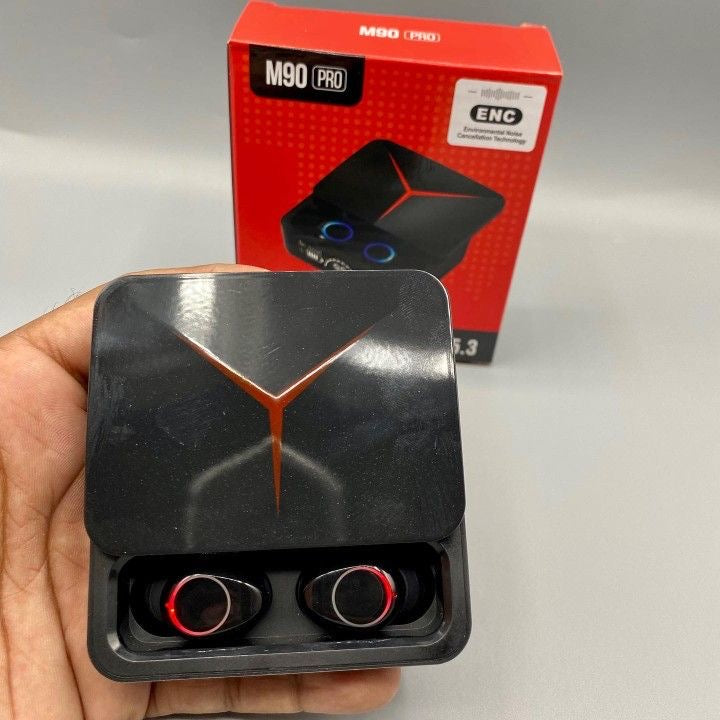 M90 Wireless Earbuds with Power Display – Hi-Fi Sound, Touch Control, Long Battery Life