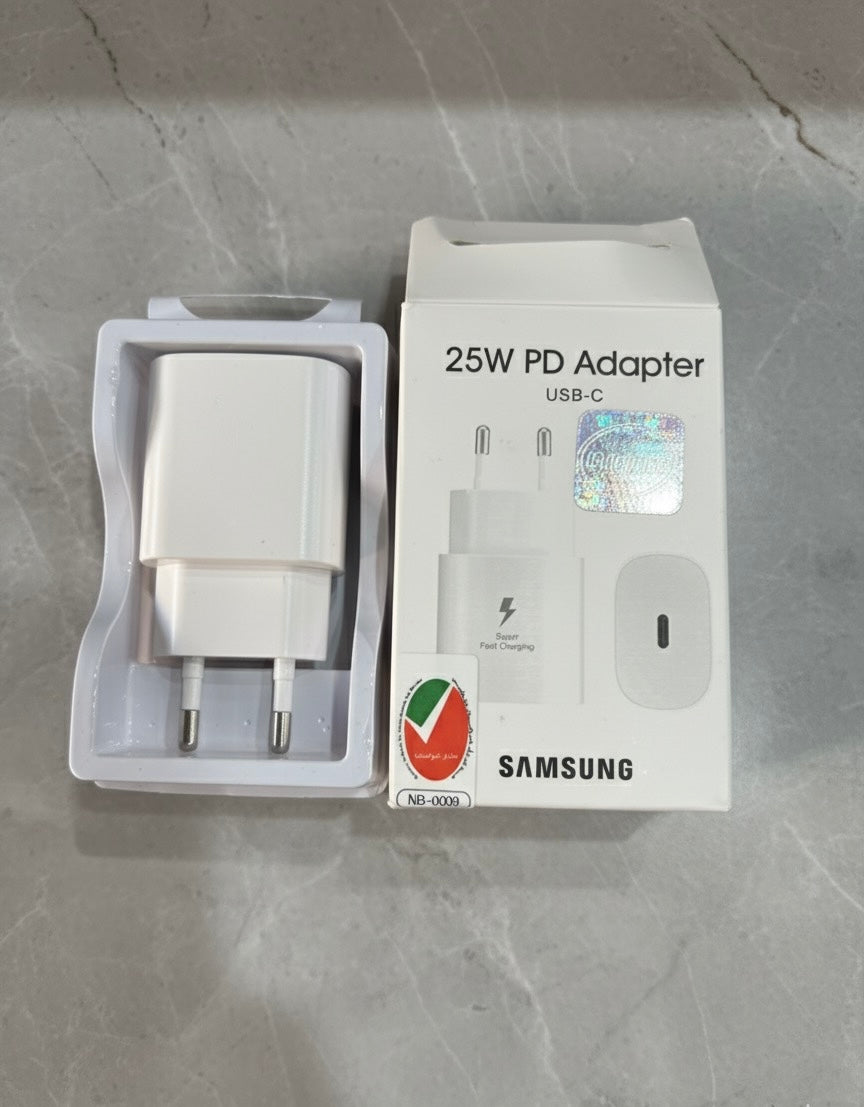 Samsung 25W PD Power Adapter (USB-C) – Super Fast Charging, Compact & Reliable