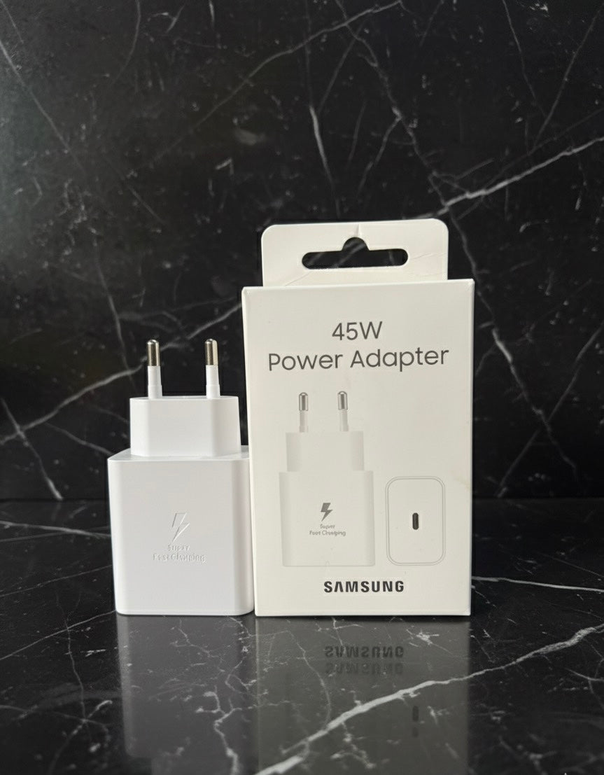 Samsung 45W Super Fast Charging Power Adapter (USB-C) – Compact, Efficient Design