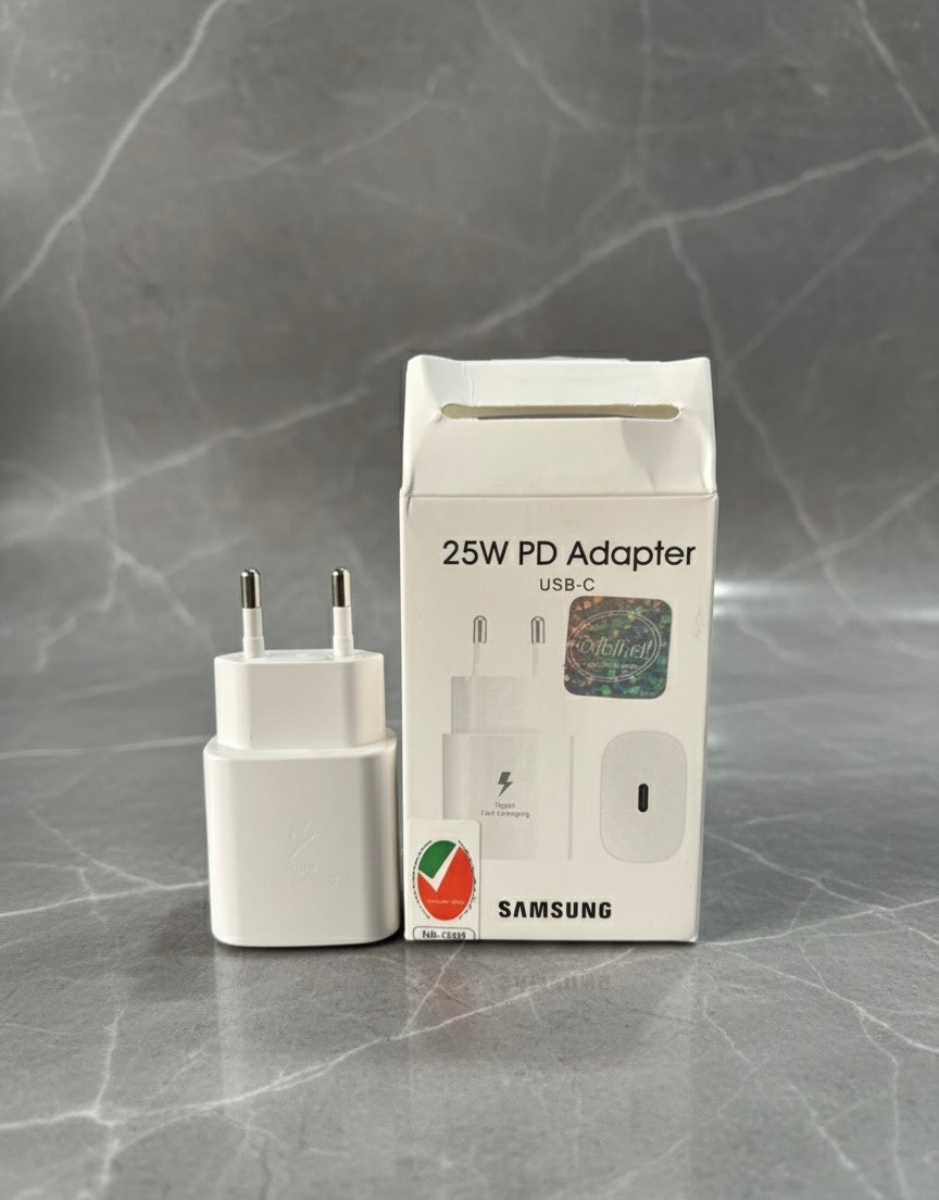 Samsung 25W PD Power Adapter (USB-C) – Super Fast Charging, Compact & Reliable