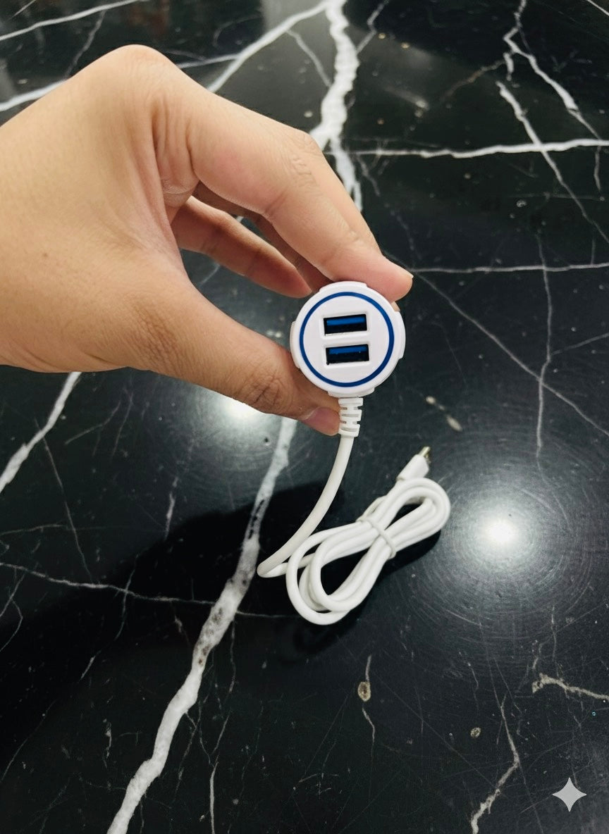 2.4A Dual USB Fast Car Charger Adapter – High-Speed Compact Vehicle Charger for iPhone, Samsung