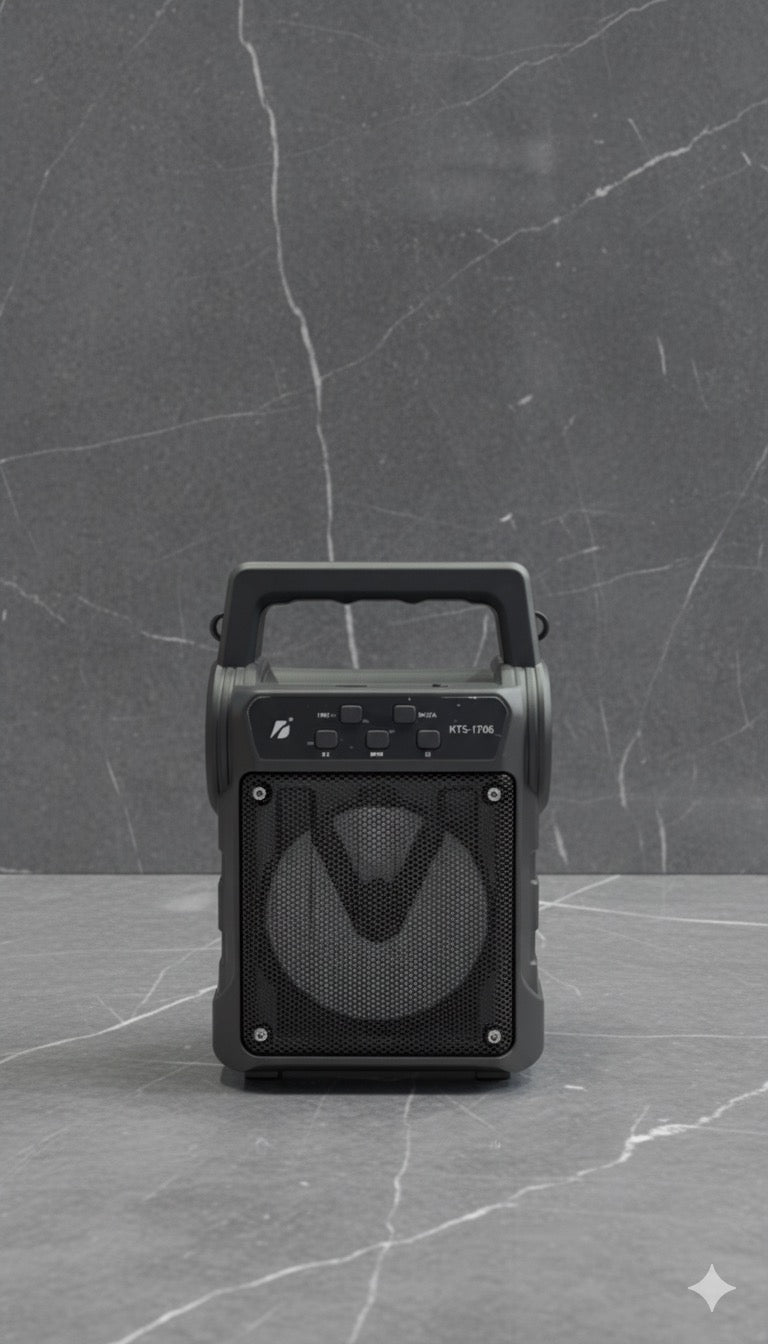 GTS 1706 Wireless Bluetooth Speaker with Solar Panel – Powerful Sound, LED Lights System