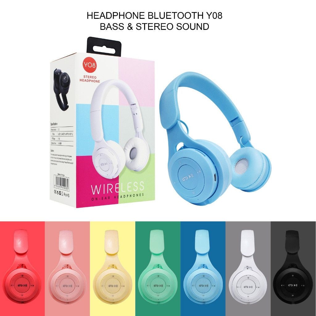 HEADPHONE BLUETOOTH HEADSET
WIRELESS Foldable Design MACRON Y08