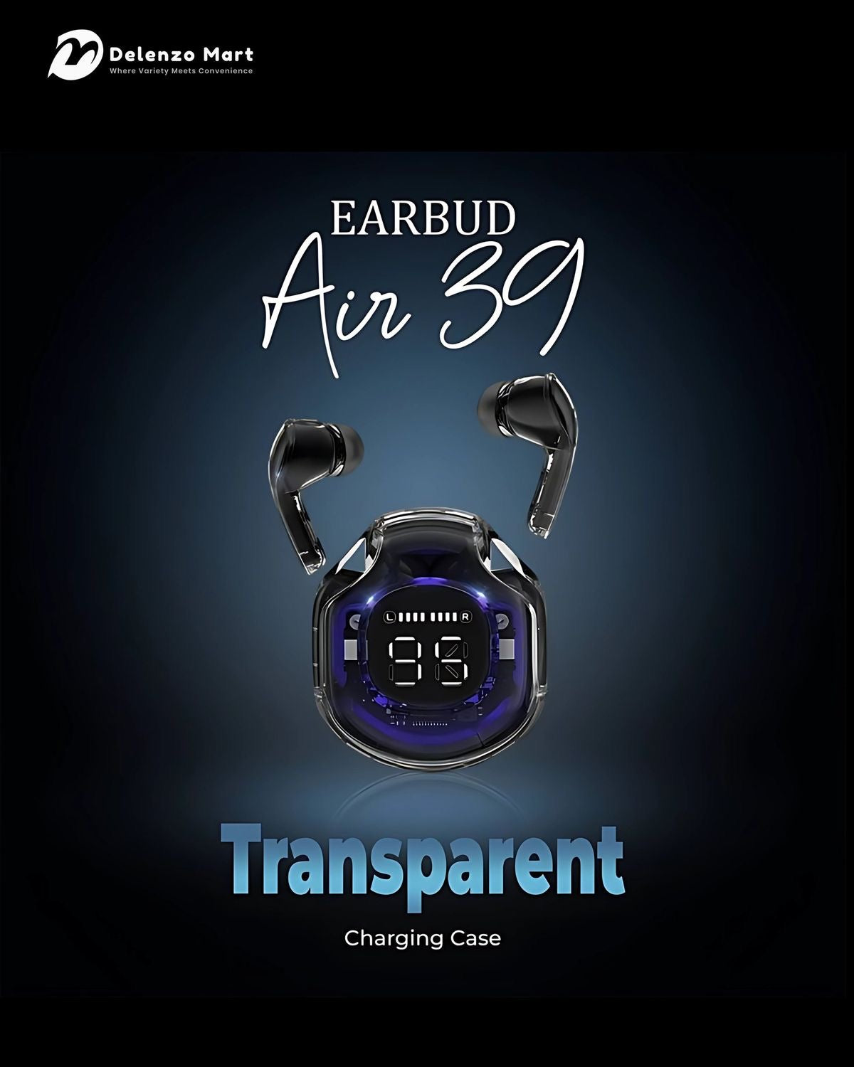 Air 39 Wireless Earbuds Headset – Hi-Fi Sound, Touch Control, Long Battery Backup