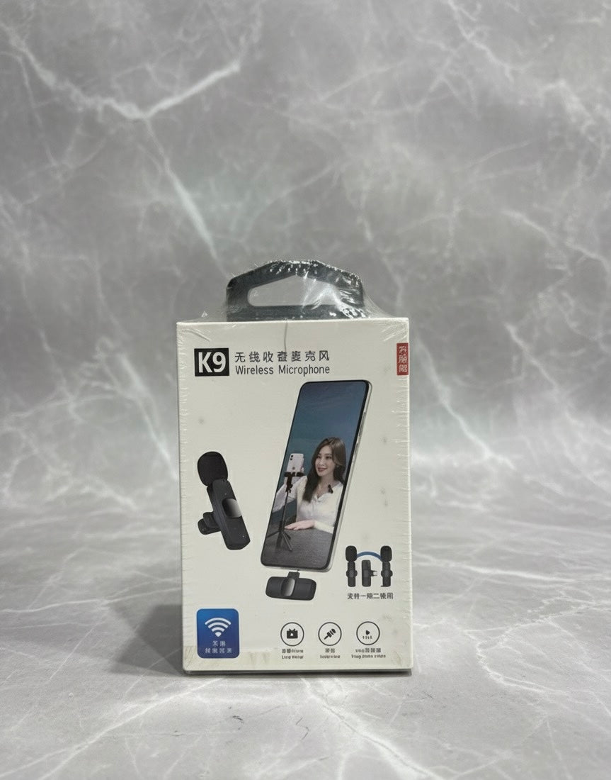 K9 Single Wireless Microphone with Type-C Receiver – Clear Sound, Plug & Play, Noise Reduction