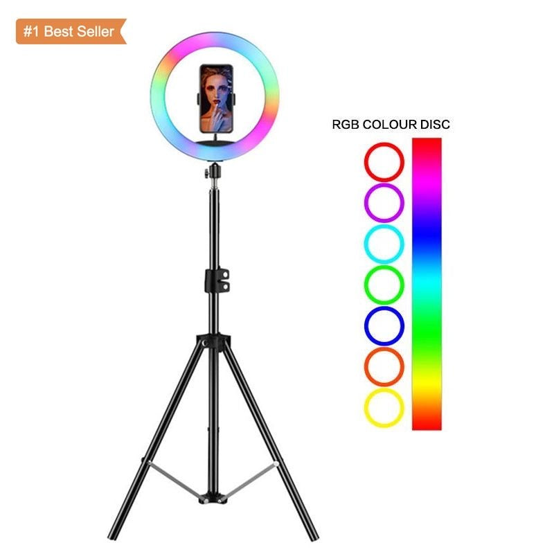 MJ 33 RGB Ring Light Lamp Ring Round For Smart Phone