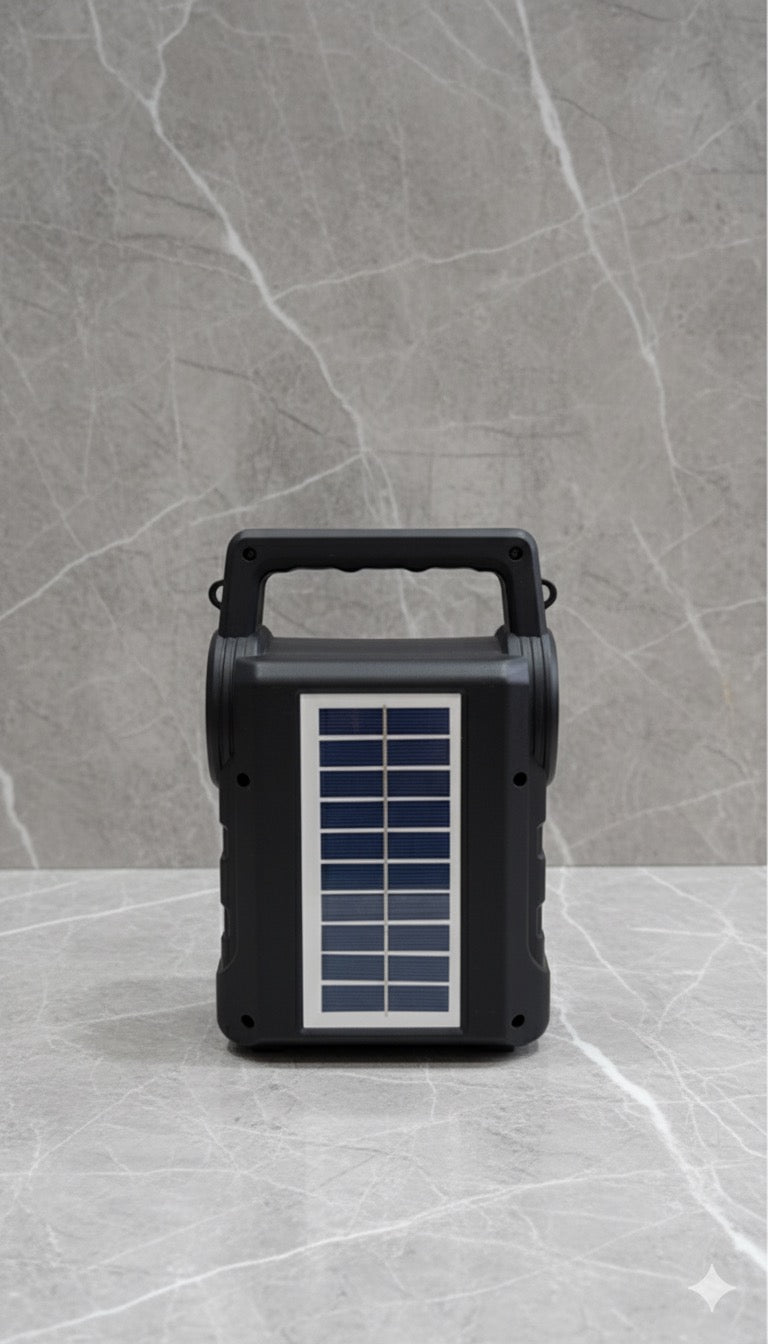 GTS 1706 Wireless Bluetooth Speaker with Solar Panel – Powerful Sound, LED Lights System