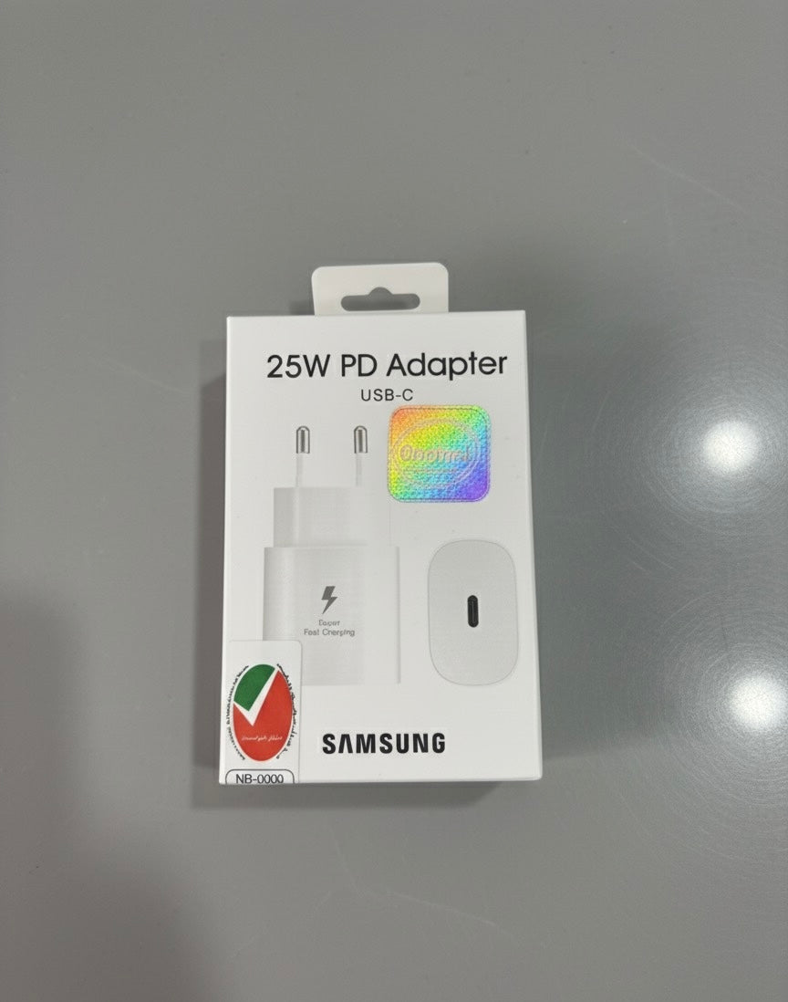 Samsung 25W PD Power Adapter (USB-C) – Super Fast Charging, Compact & Reliable