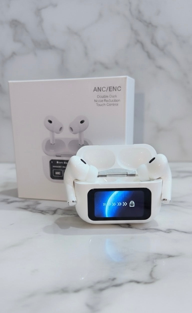 A9 Pro Wireless Bluetooth Earbuds With Power Display Hi-Fi Sound, Touch Control, Long Battery Life