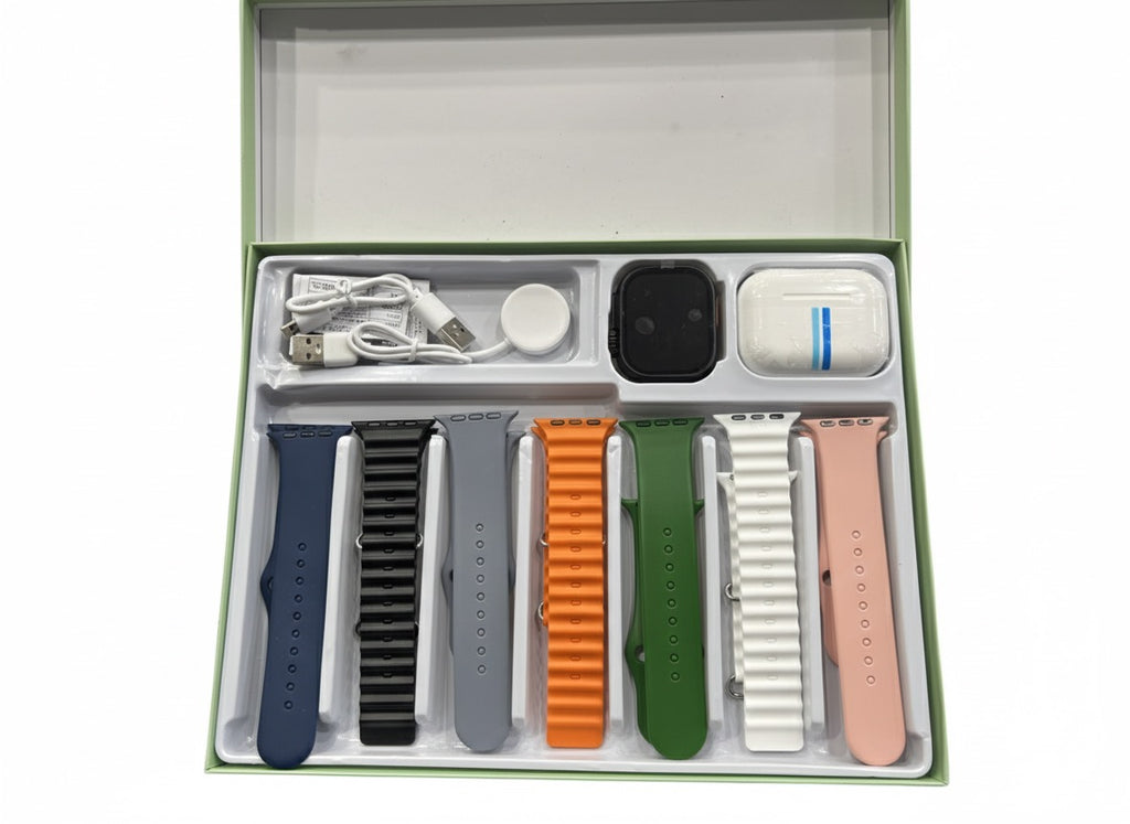 CROWN MR10 10+1 Smartwatch – Bluetooth Calling, Wireless Charging, Fitness Tracker