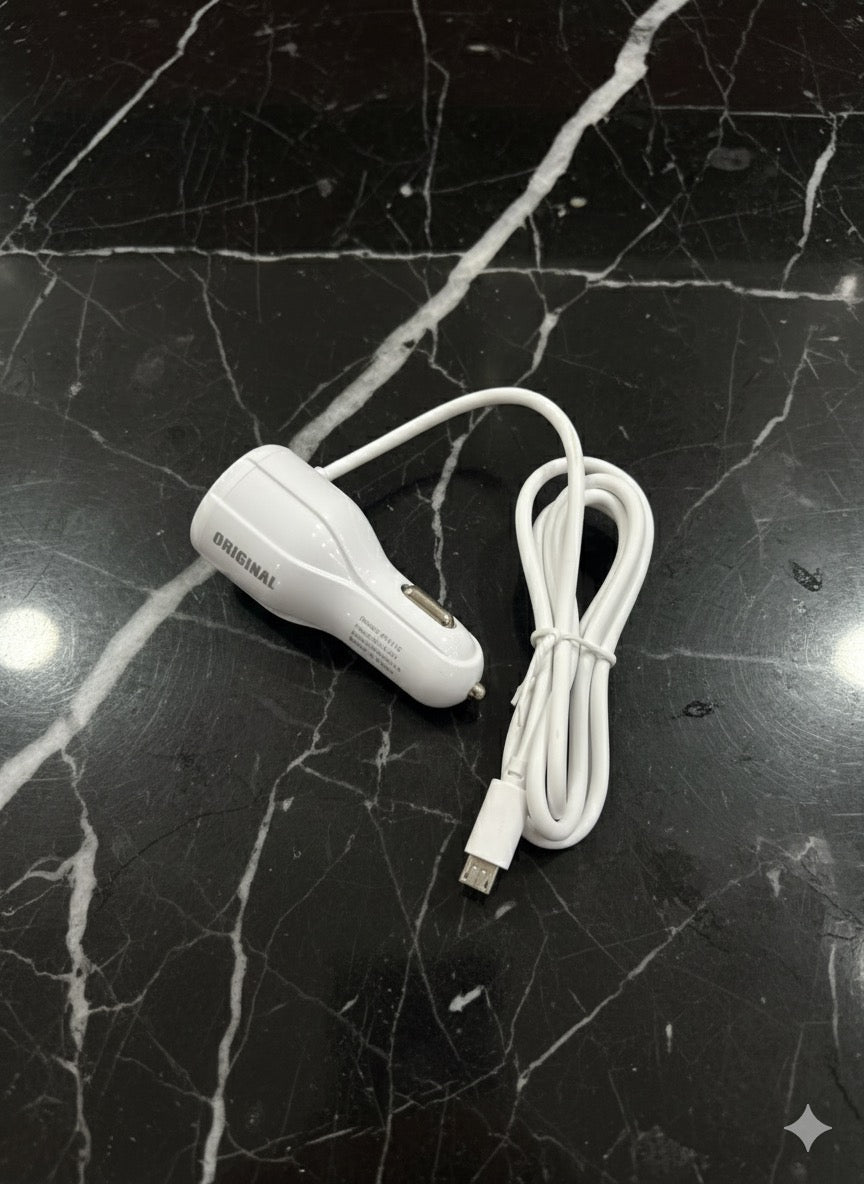 2.4A Dual USB Fast Car Charger Adapter – High-Speed Compact Vehicle Charger for iPhone, Samsung