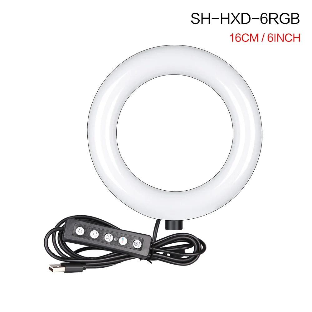 MJ 26 RGB Ring Light Lamp Ring Round For Smart Phone